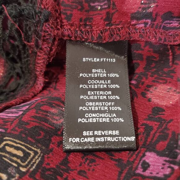 Anthropologie HD in Paris Winterberry Gold Dot Blouse Womens Size S Semi Sheer - Picture 11 of 13